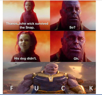 Thanos is done for