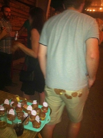 That moment you dont realize you sat in the celebration cupcakes right now at an engagement party