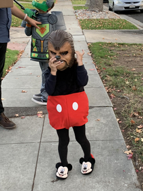 That one year they let my boyfriends nephew dress himself for Halloween