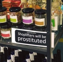 Thats a very effective way to stop shoplifting I guess