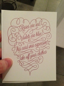 Thats how a Valentines Day card should be