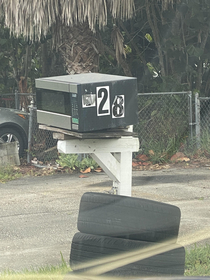 Thats one way to replace your mailbox