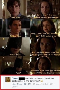 Thats what you get for friend zoning Batman