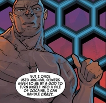 The Absorbing Man knows how to party