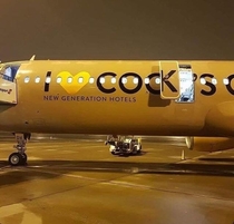 The advertisement on this plane