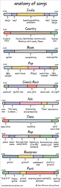The anatomy of songs