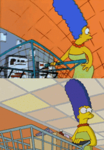 The animation quality of The Simpsons s vs s