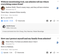 The Atheist answers on Quora are a gift that keeps on giving