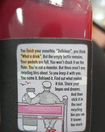 The back of this innocent bottle