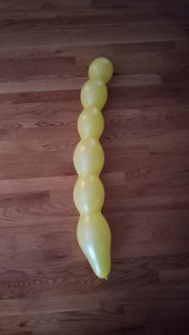 The balloon that my cousin blew up for my grandmas bday