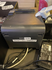 The bar printer where I work