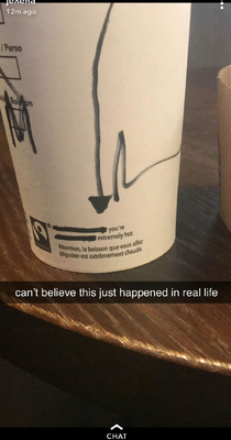 The barista did this to her coffee