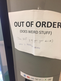The best out of order sign
