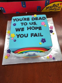 The best quitting your job cake ever