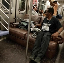 The best seat on the subway