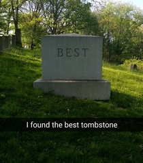 The best tombstone