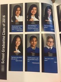 The best yearbook quote Ive seen in a while from this young graduate