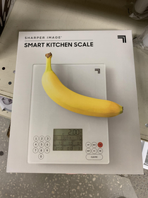 The box for this scale has a picture of a banana for scale