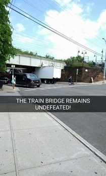 The bridge in my town strikes again