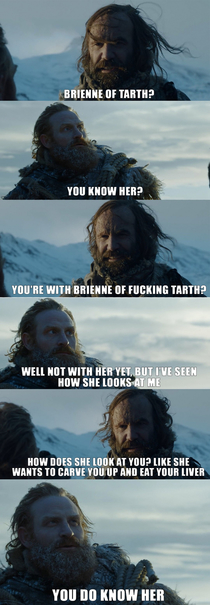 The Brienne of fucking Tarth