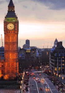 The buzzing city of London