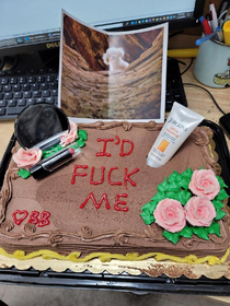 The cake my coworkers got me for my birthday tomorrow