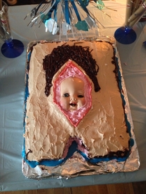 The cake my father made me for my baby shower