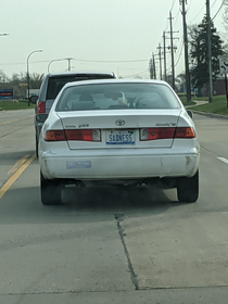 The car in front of me on my way to work let me know what to expect