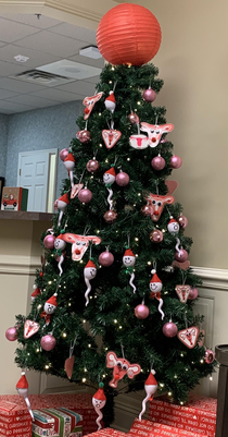 The Christmas tree at my OBGYNs office