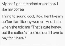 The coffee is free