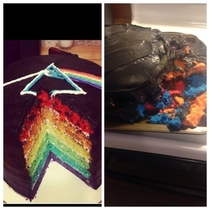 The Dark Side of the Moon album cover cake 