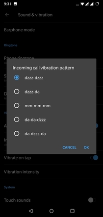 The description of these vibrations type