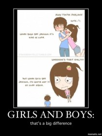 The difference between boys and girls 