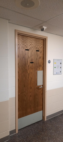 The door at the hospital was just done with things