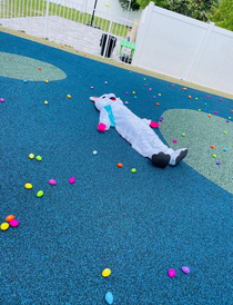 The Easter Bunny at my daycare has had enough