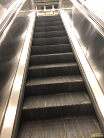 The escalator broke and I was stuck for HOURS