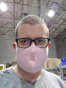 The face masks my work gave us make us look like we have butt holes for mouths Theyre even pink