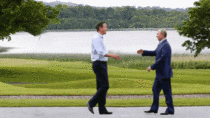 The finals of the dance competition at the G Summit were today David Cameron busts out his best Moonwalk while Vladimir Putin sticks to his classic Robot 