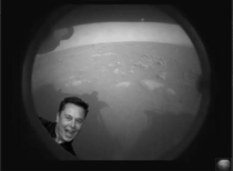 The first Mars landing image is in