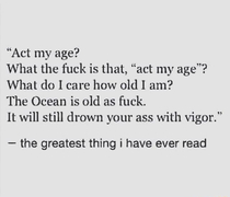 the greatest thing I ever read