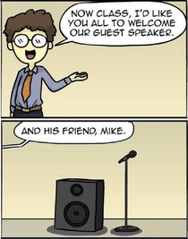 The Guest Speaker and his Friend
