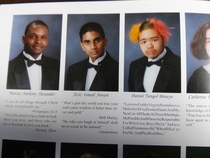 The guy beside Aziz Ansari in his high school yearbook