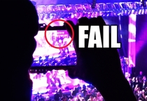 The guy in front of me held up his phone for half the concert before he realized he hadnt pressed rec