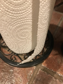 The hallmark of cheap paper towels