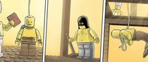The hanging of a lego man