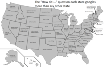 The How do I question each state googles more than any other state