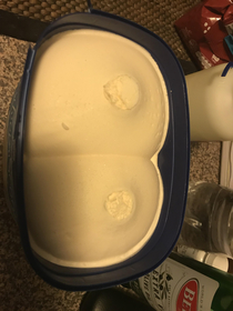 The ice cream I opened