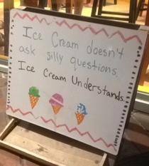 The ice cream store owners know