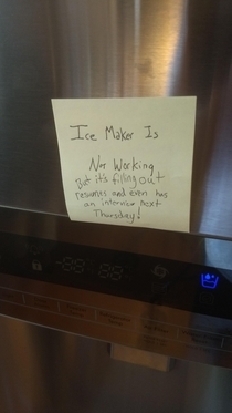The ice maker is not working