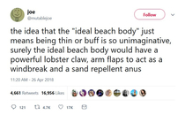 The ideal beach body
